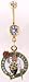 Boston Celtics belly button ring