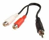 Splitter, RCA, Y, 6, 1 M/2 F