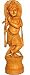 Lord Krishna Statues In Wood Carving 12 x 3 inches (njwcs024)