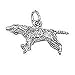   - Dog Pointer Charm - Sterling Silver