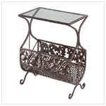 Maplw Leaf Magazine Rack and Table