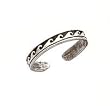 Toe Ring - Sterling Silver Antiqued Adjustable Ring