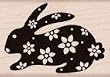 Wood Block-Pattern Bunny by Hero Arts