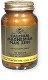Solgar Calcium Magnesium Plus Zinc Tablets - 100 tablets