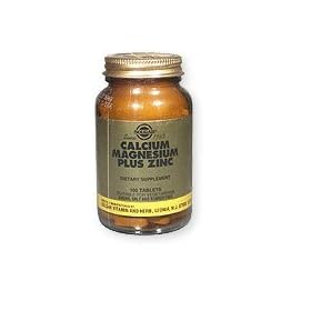 Solgar Calcium Magnesium Plus Zinc Tablets - 100 tablets