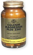 Solgar Calcium Magnesium Plus Zinc Tablets - 100 tablets