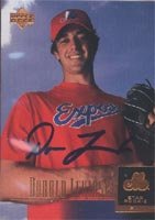 Donald Levinski, Montreal Expos, 2001 Upper Deck Star Rookie Autographed Card