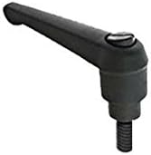 Monroe MA-39160 Zinc Stud Mounting Teardrop/Modern Style Adjustable Handle with Steel Insert, Metric Size, M10 Thread Size, 20mm Stud Length, Size 2