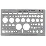CHA1002PI - Circle and ID Template, 10x5-7/8, Soft Gray