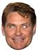 David Hasselhoff Cardboard Celebrity Party Mask David Hasselhoff Cardboard Celebrity Party Mask