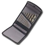 20 Piece Cobalt Fractional Jobber Length Drill Bit Set