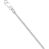 Sterling Silver Solid Diamond Cut Wheat Chain - 18 inches