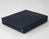 Wheelchair cushion - 16 x 18 x 3 With cover, this chair cushion convoluted foam allows passage of air and relief of pressure for long term usage. . This Polyurethane foam seat cushion provides comfort for long term sitting.