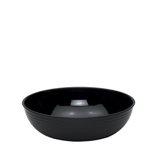 BOWL SALAD RIBB BLACK 18