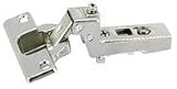 Euro Concealed Cabinet Hinge, Inset, 110 Degree Opening, Nickel