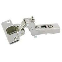 Euro Concealed Cabinet Hinge, Inset, 110 Degree Opening, Nickel