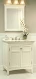 Hardware Express 592140 Sanibel 1 Vanity-Marble Top-Under Mount Sink in White