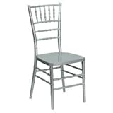 Flash Elegance Silver Resin Stacking Chiavari Chair - LE-L-7C-SLV-RESIN-GG