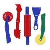 CKC9762 - Clay Dough Tools Set, 5 Piece, Assorted Colors