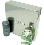 ETERNITY by Calvin Klein EDT SPRAY 3.4 OZ & DEODORANT STICK 2.6 oz for Men