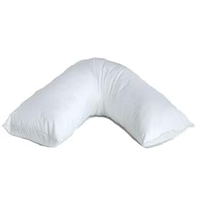 V ORTHOPEDIC (MATERNITY) PILLOW + FREE CASE 100% COTTON-FIREBRICK COLOR