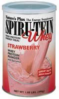 Whey Spiru-Tein (Spirutein) Strawberry - 1.08 lbs - Powder
