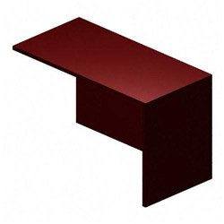 Buy Cheap Return Shell, Right Return, Rich Wood Veneer, Mahogany, 48w x 24d x 29h BSXBW2146RNN