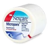 Nexcare Micropore Paper 2-Inch Wide First Aid Tape, 1-Yard Roll (Pack of 4)