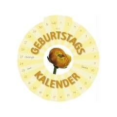 Geburtstagkalender Blumen rund