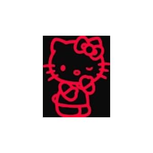 Hello Kitty Sticker Standing White 6" Tall Sticker Decal