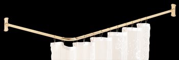 Brass Shower Rod Bright Shower Rod