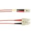 Black Box FOCMR10-005M-SCLC-RD OM3 50-MICRON MULTIMODE FIBER OPTIC PATCH CABLE - OFNR PVC, SC-LC, RED, 5-M (16.