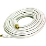 6 Pack of 50' RG59 Cable with F Connectors (White)