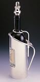 SILVER BOTTLE CADDY - LABEL DISPLAY SILVER BOTTLE CADDY