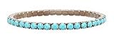 L. Erickson USA Swarovski Crystal Stretch Bracelet - Opaque Turquoise Swarovski