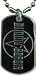 Dimmu Borgir Logo Dog Tag Necklace