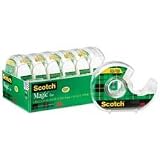 MMM6122 Magic Tape, w/ Dispenser, 1/4x650, 6/PK