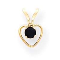 14k Emerald Green Heart Birthstone Boy