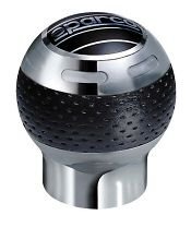 Sparco Globe R Replacement Shift Knob in Chrome with Leather Insert 03745PTN