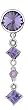 PierceLess belly button ring dangle