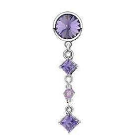 PierceLess belly button ring dangle by 