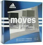 Adidas Moves By Adidas For Men. Gift Set ( Eau De Toilette Spray 1.0 Oz + Eau De Toilette Spray 0.5 Oz )