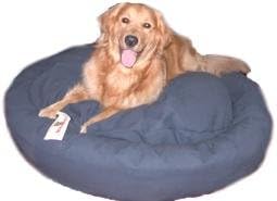 Mammoth Medium Donut Dog Bed Navy Canvas
