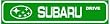 SUBARU DRIVE sport car import street sign