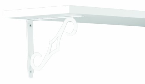 John Sterling RP-0090-7WT Colonial Shelf Bracket, 7-Inch, White