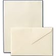 Regent Blue Bordered Ecruwhite Letter Sheets