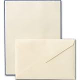 Regent Blue Bordered Ecruwhite Letter Sheets