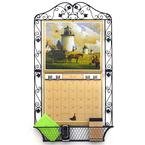 Wrought Iron Leaves Calendar Frame
