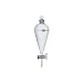 Kimax Squibb Pear-Shaped Separatory Funnel with Glass Stopcock and Stopper
