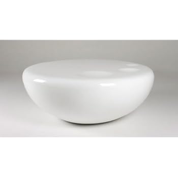 Table Basse Design Ovni Laquée Blanche